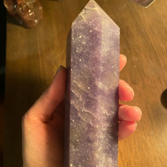 Large Lepidolite Tower - Picture 3 of 4